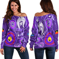Storm Indigenous Off Shoulder Sweater Strait Islanders LT13 - Vibe Hoodie