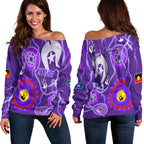 Storm Indigenous Off Shoulder Sweater Strait Islanders LT13 - Vibe Hoodie