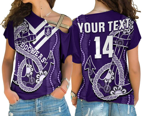 custom-text-and-number-dockers-football-cross-shoulder-shirt-fremantle-anchor-mix-aboriginal-pattern-dynamic-style
