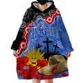 kangaroos-football-anzac-2023-wearable-hoodie-blanket-aboriginal-mix-slouch-hat