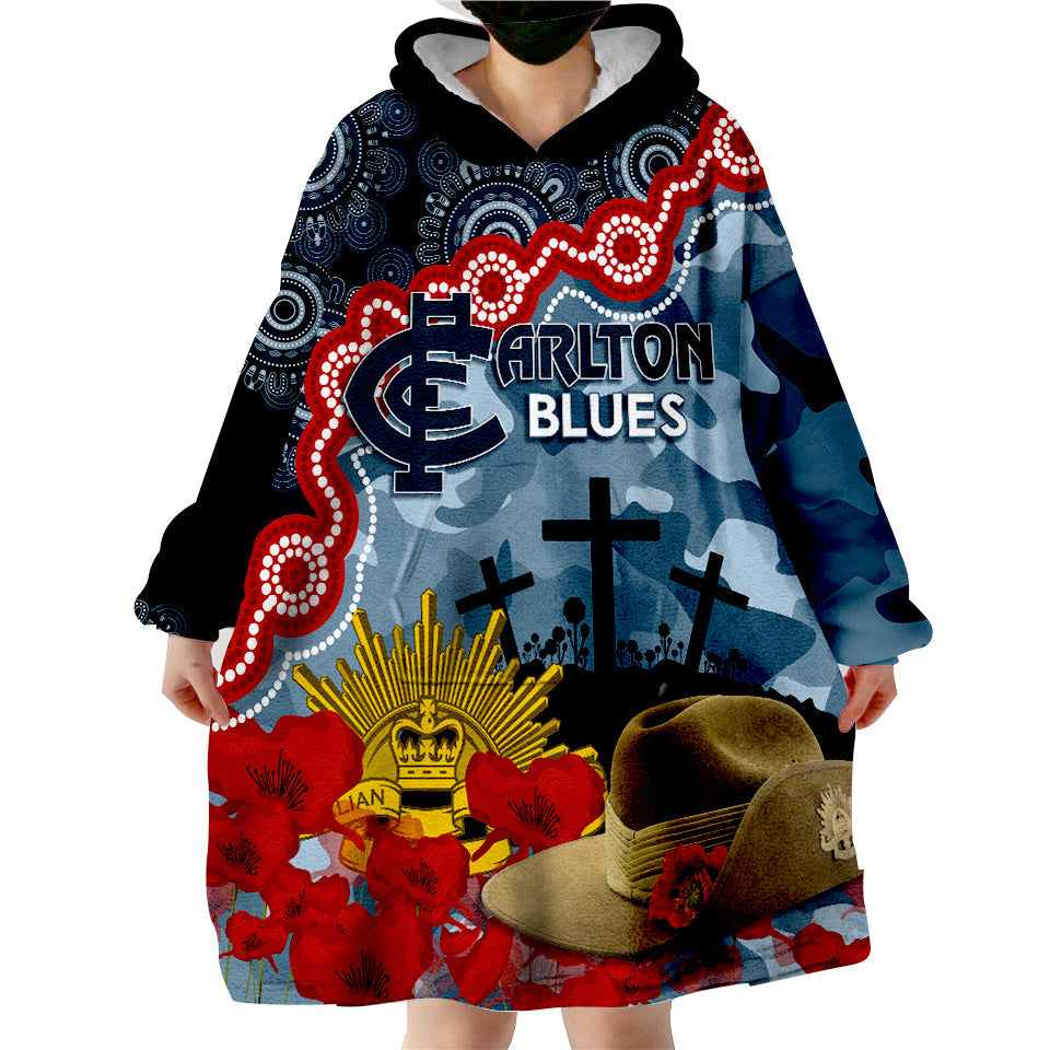the-blues-football-anzac-2023-wearable-hoodie-blanket-aboriginal-mix-slouch-hat