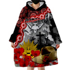 bombers-football-anzac-2023-wearable-hoodie-blanket-aboriginal-mix-slouch-hat