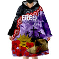 freo-dockers-football-anzac-2023-wearable-hoodie-blanket-aboriginal-mix-slouch-hat