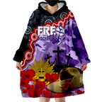 freo-dockers-football-anzac-2023-wearable-hoodie-blanket-aboriginal-mix-slouch-hat