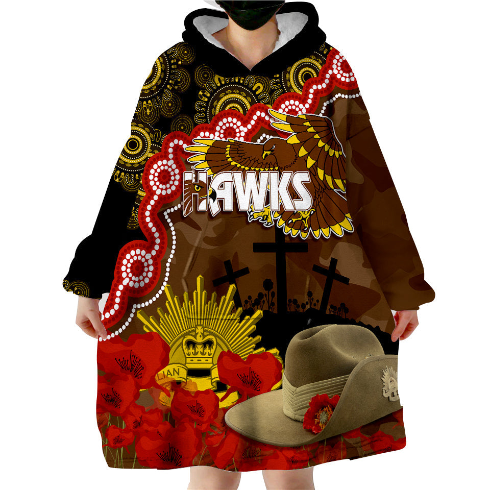 hawks-football-anzac-2023-wearable-hoodie-blanket-aboriginal-mix-slouch-hat