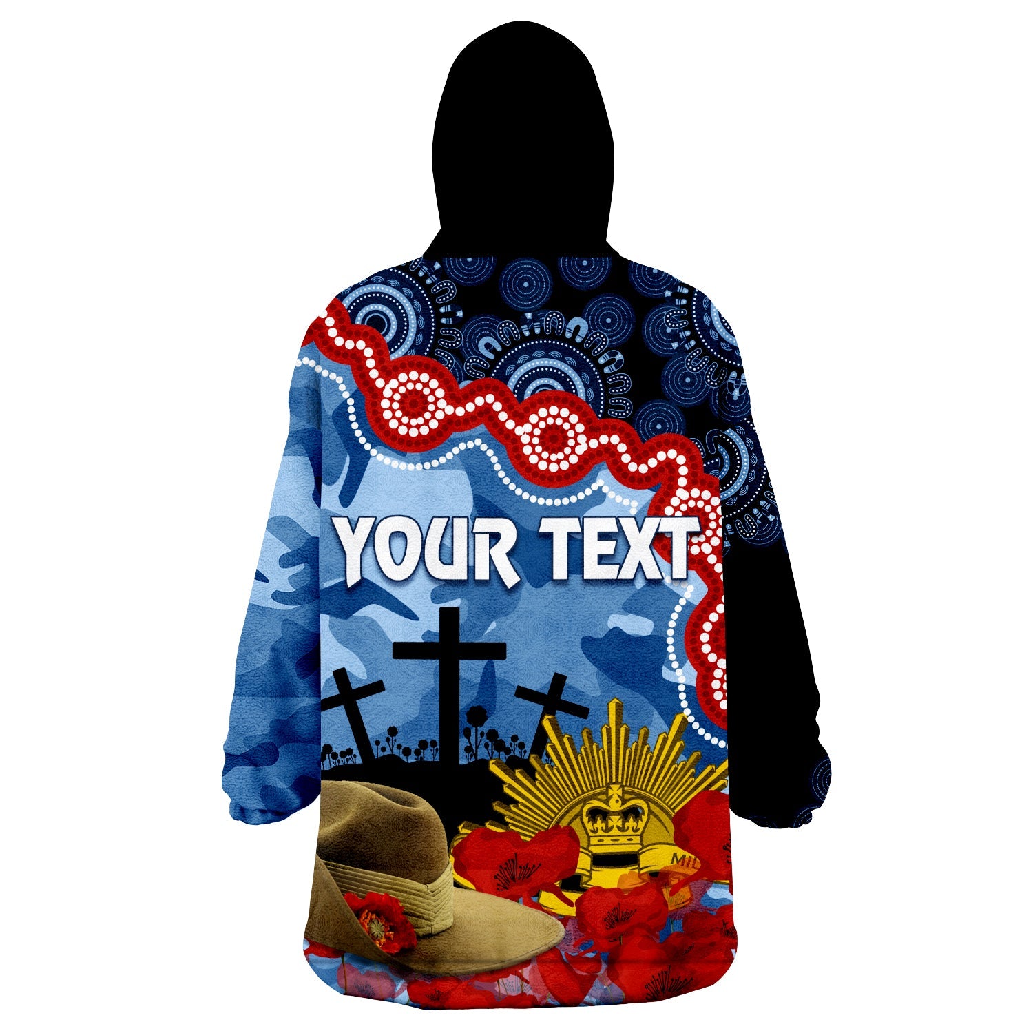 crows-football-anzac-2023-wearable-hoodie-blanket-aboriginal-mix-slouch-hat