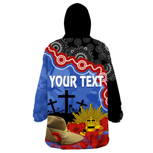 kangaroos-football-anzac-2023-wearable-hoodie-blanket-aboriginal-mix-slouch-hat