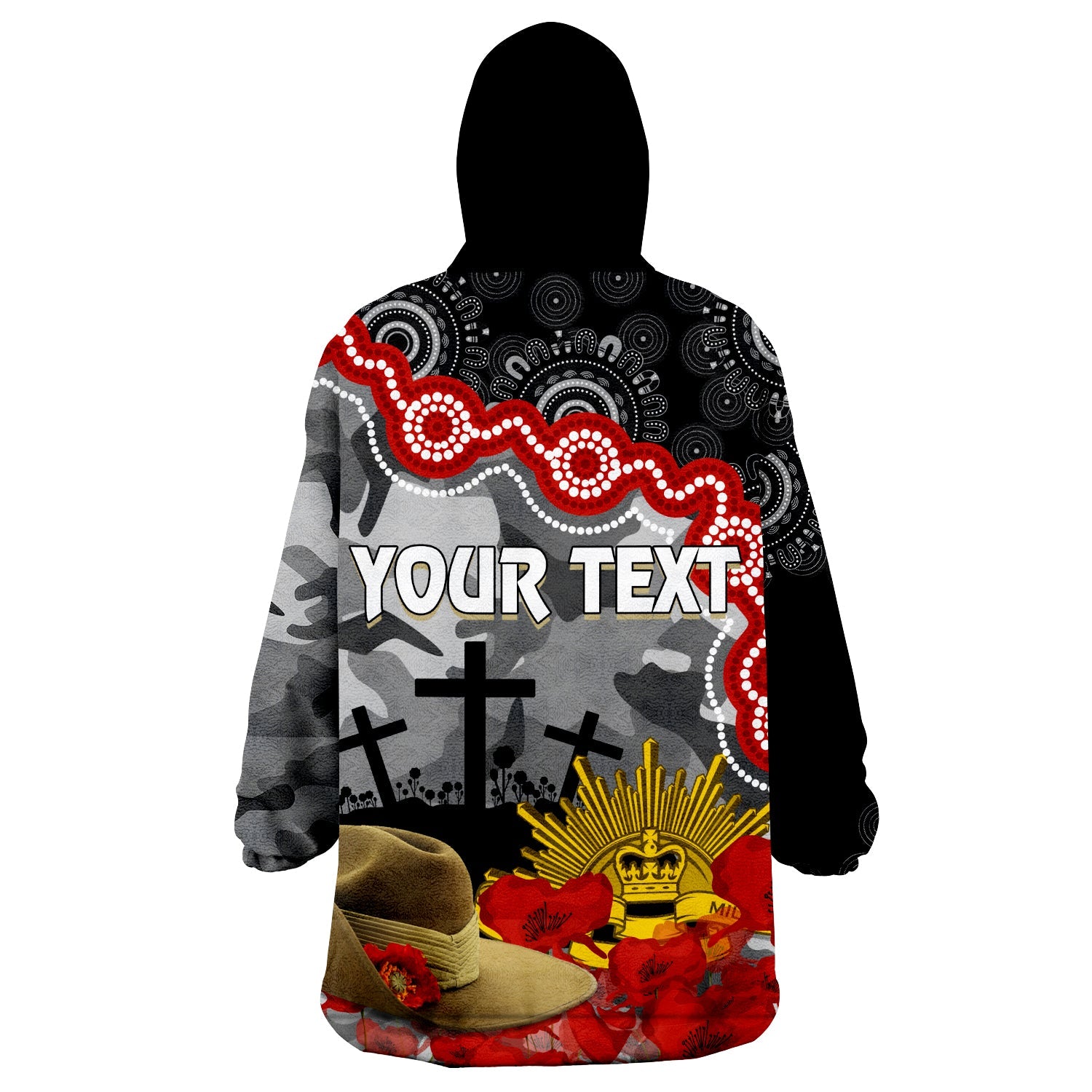 magpies-football-anzac-2023-wearable-hoodie-blanket-aboriginal-mix-slouch-hat