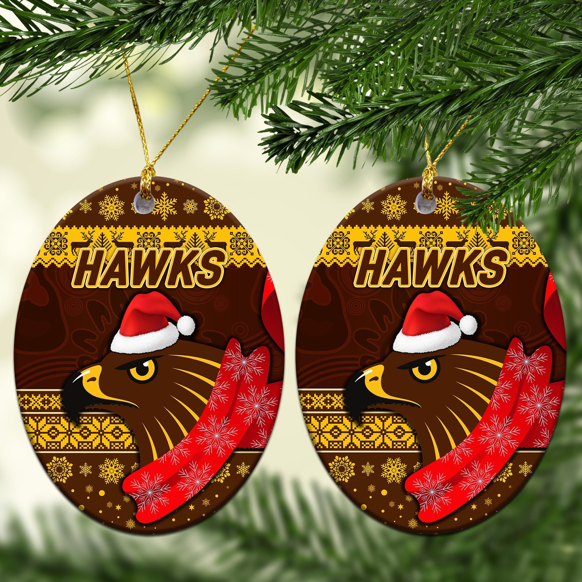 hawthorn-hawks-christmas-ornament-simple-style