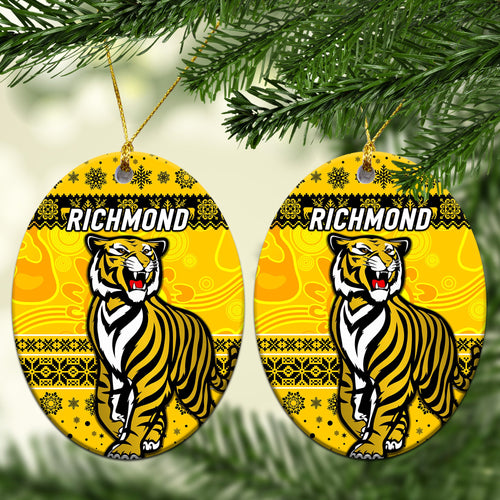 richmond-tigers-christmas-ornament-simple-style-yellow