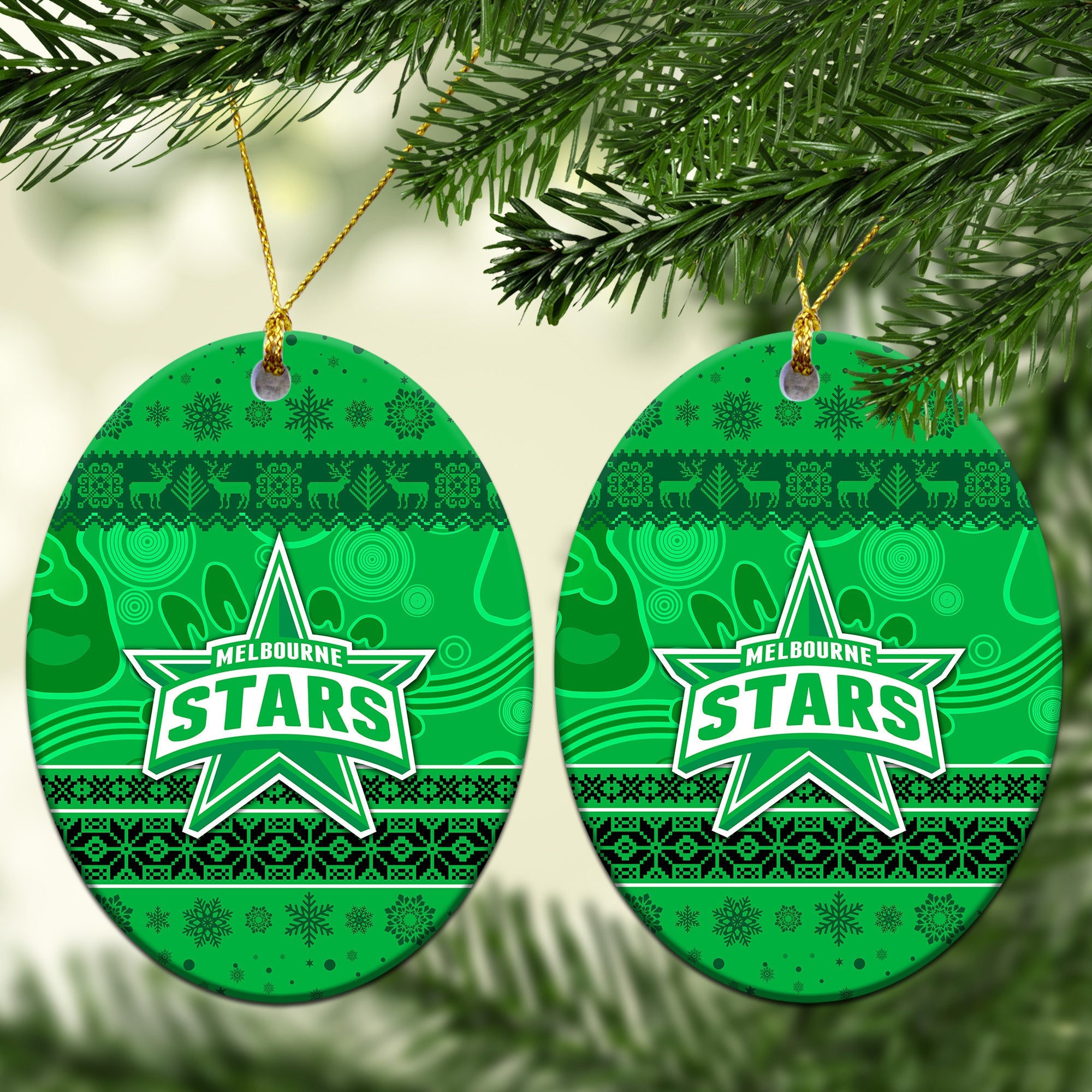 melbourne-stars-christmas-ornament-simple-style