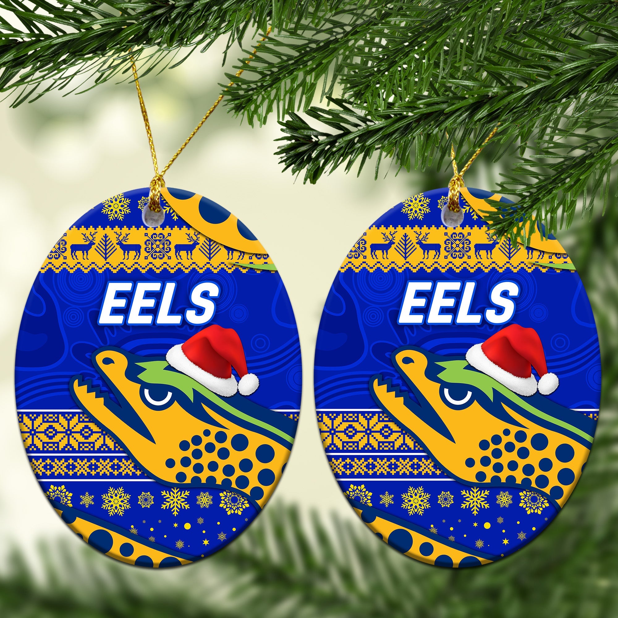 parramatta-eels-christmas-ornament-simple-style-blue