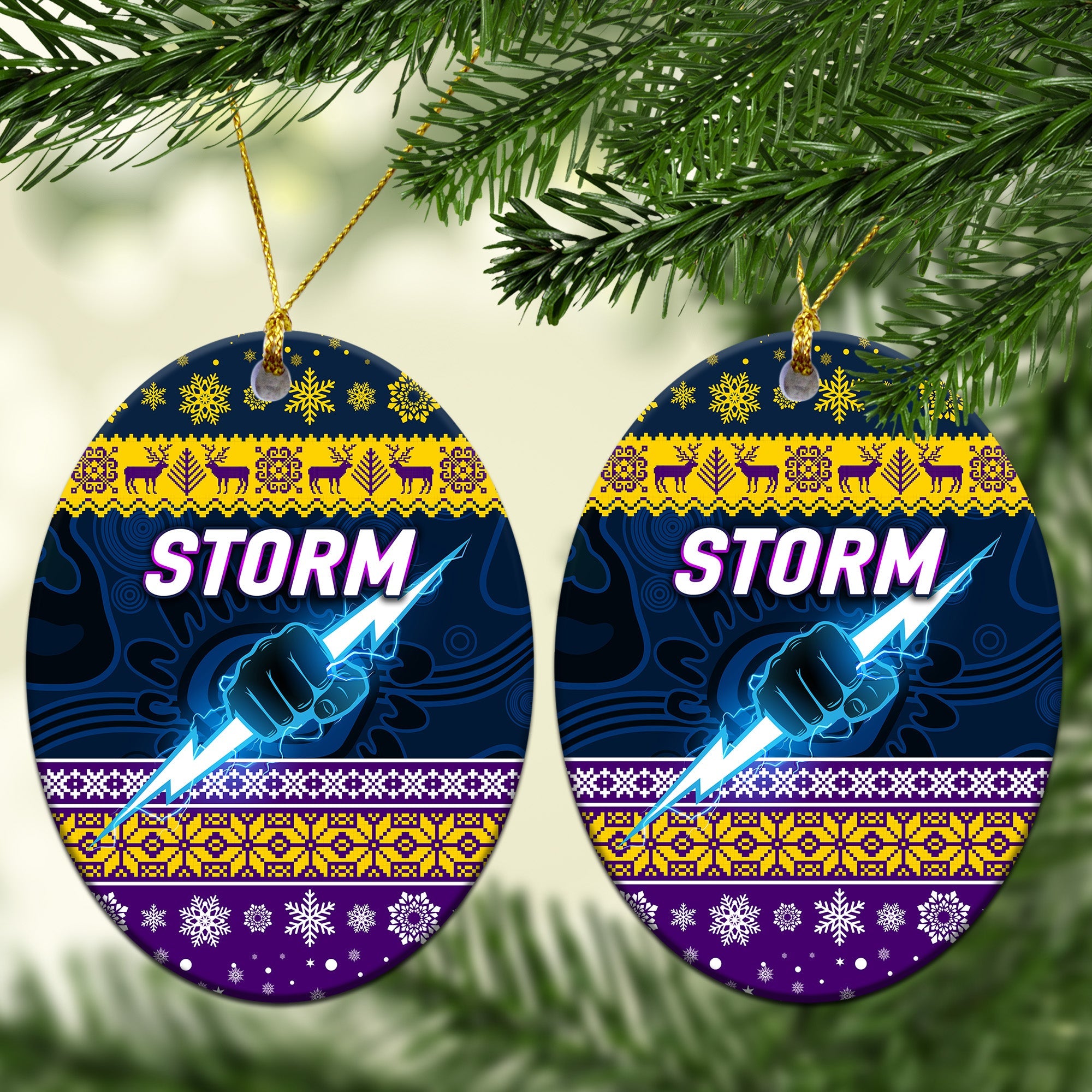 melbourne-storm-christmas-ornament-simple-style-navy-purple