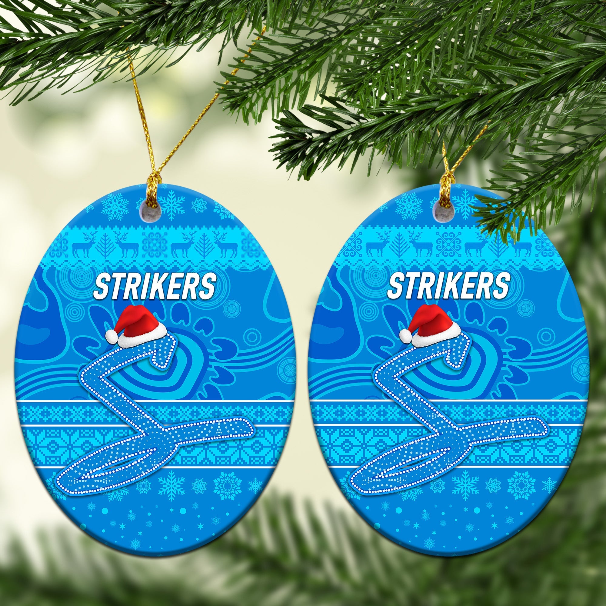 adelaide-strikers-christmas-ornament-simple-style