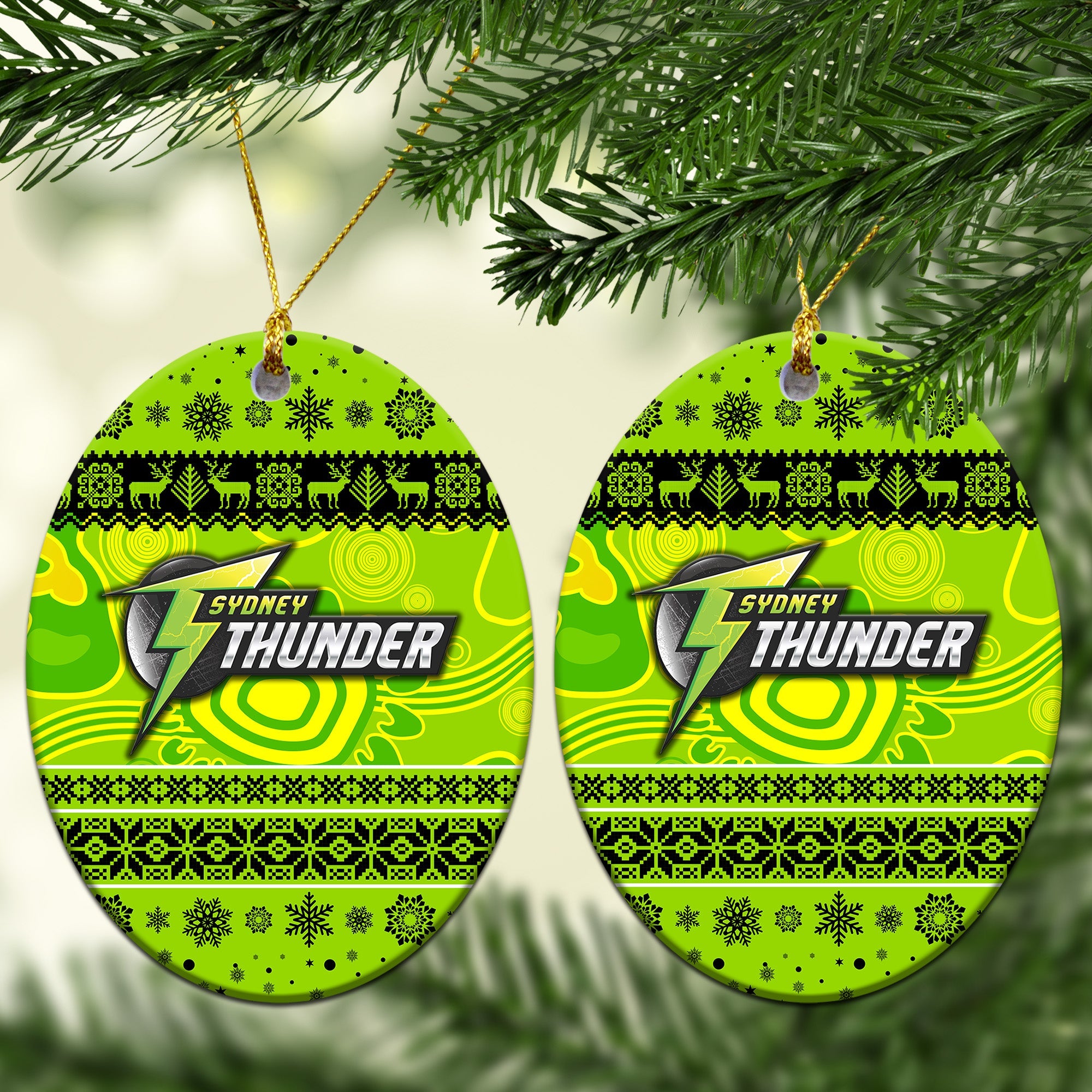 sydney-thunder-christmas-ornament-simple-style