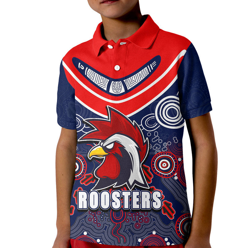 custom-personalised-sydney-roosters-boomerang-aboriginal-polo-shirt