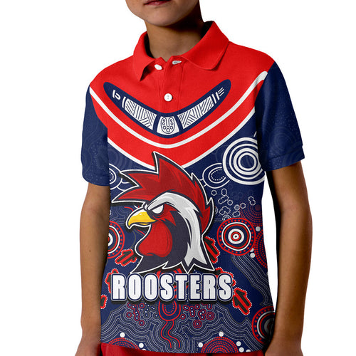 custom-personalised-sydney-roosters-boomerang-aboriginal-polo-shirt