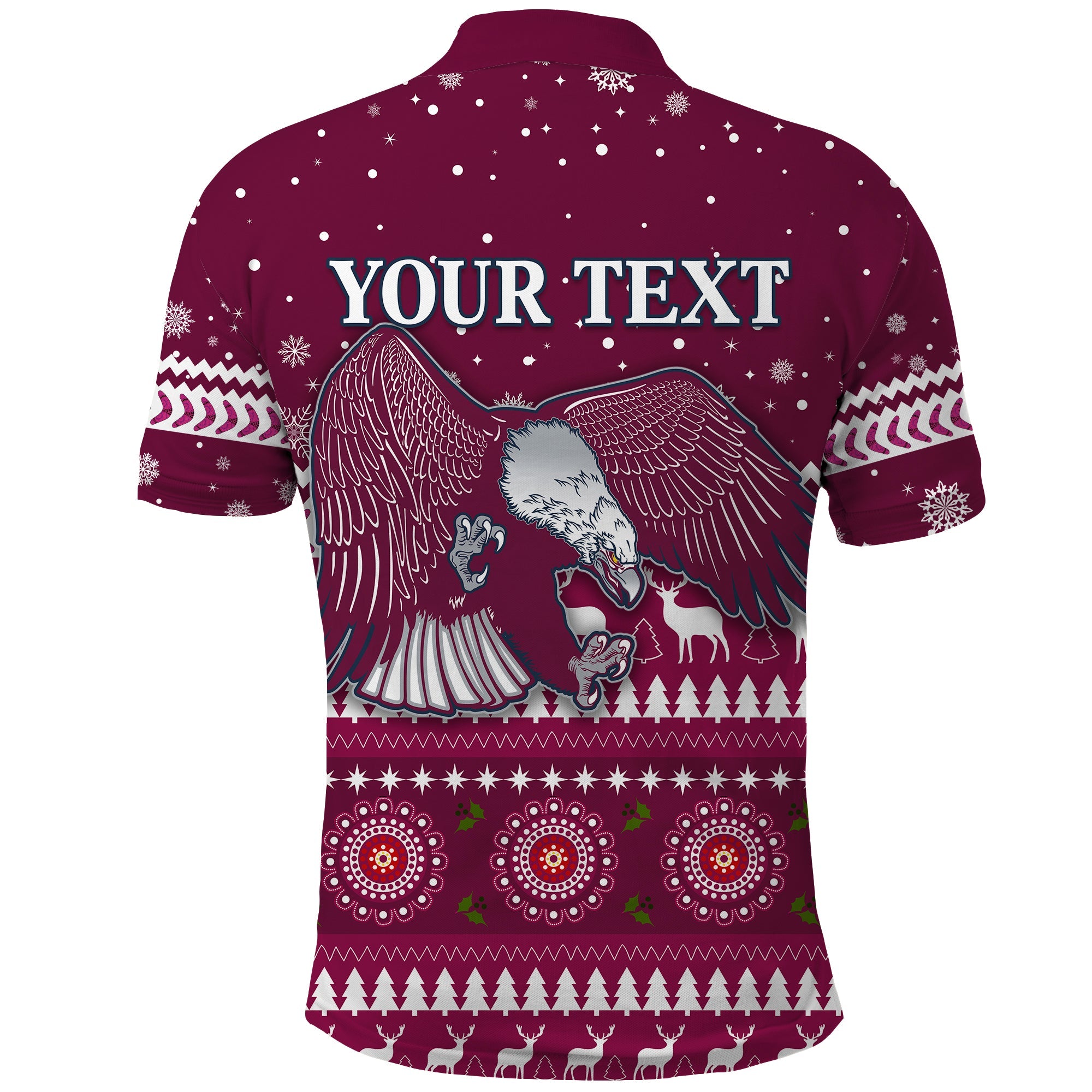 custom-personalised-sea-eagles-christmas-polo-shirt-manly-warringah