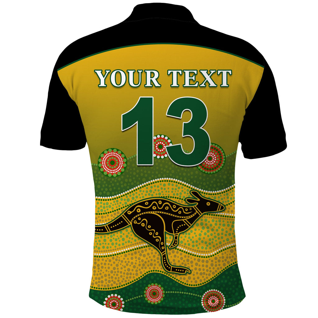 custom-personalised-cricket-australia-polo-shirt-indigenous-kangaroo-custom-text-and-number