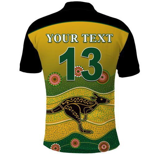 custom-personalised-cricket-australia-polo-shirt-indigenous-kangaroo-custom-text-and-number