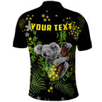 custom-personalised-golden-wattle-polo-shirt-koala-australia-acacia-pycnantha-version-simple