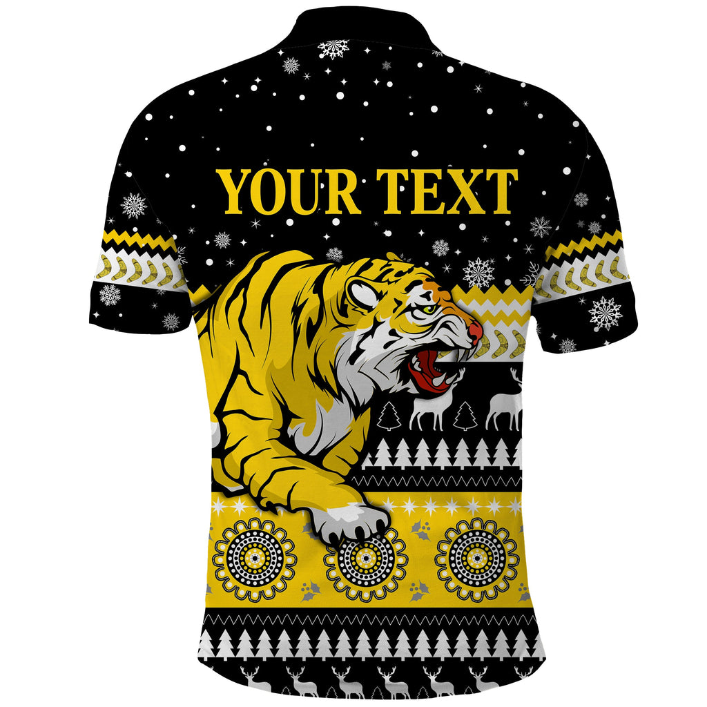 custom-personalised-tigers-christmas-polo-shirt-indigenous-richmond-football