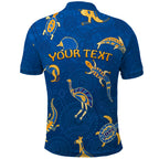 custom-personalised-aboriginal-art-polo-shirt-animals-australia-version-blue