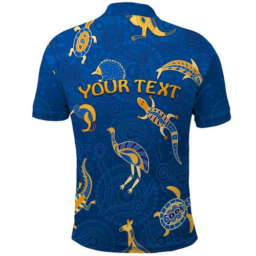 custom-personalised-aboriginal-art-polo-shirt-animals-australia-version-blue