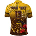 custom-text-and-number-hawks-anzac-2022-polo-shirt-hawthorn-football-aboriginal-poppy