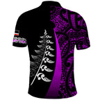 custom-personalised-waitangi-day-polo-shirt-maori-mix-fern-style-purple