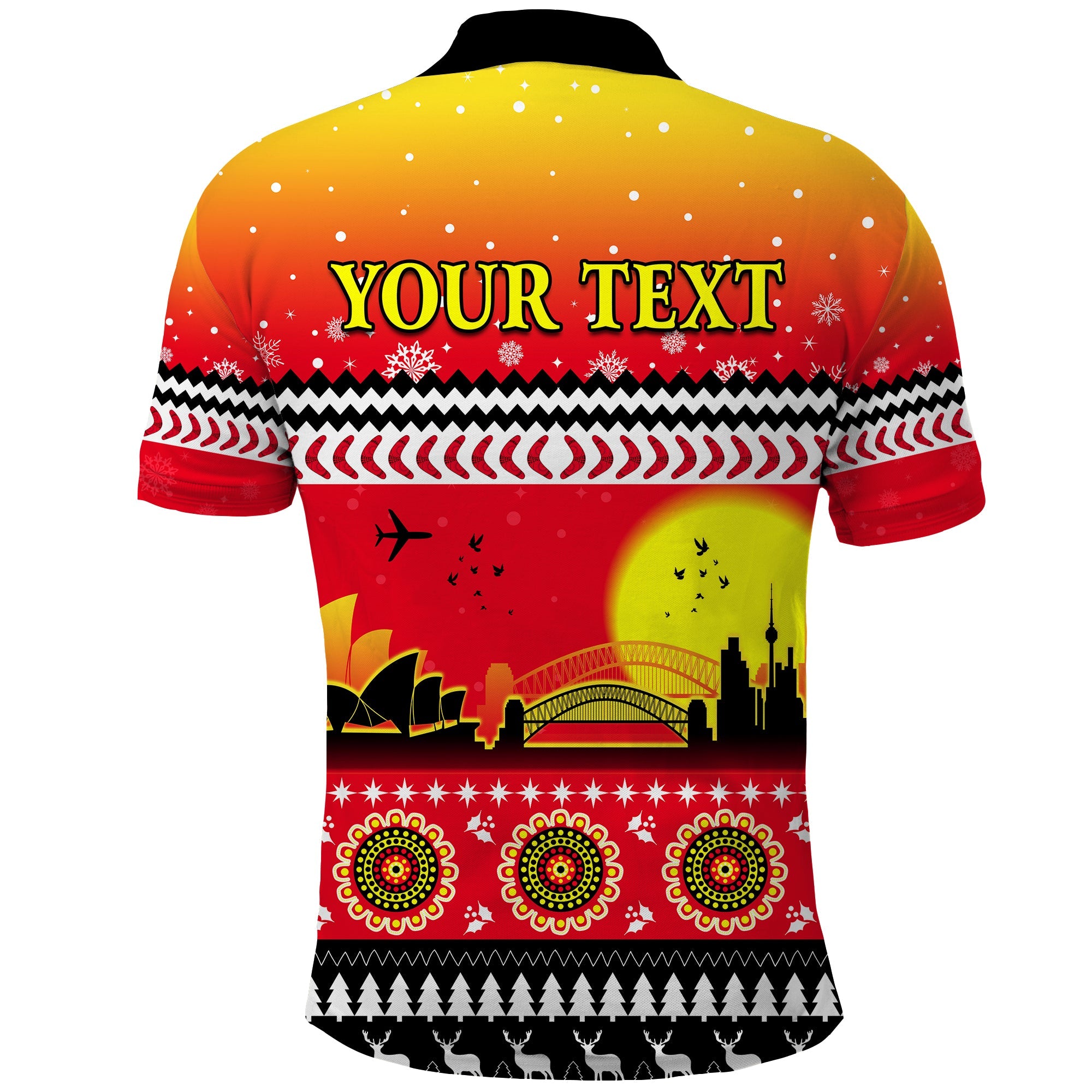custom-personalised-australia-christmas-polo-shirt-proud-sydney-opera-house