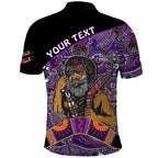 custom-personalised-australian-boomerang-polo-shirt-indigenous-australia-purple-graceful