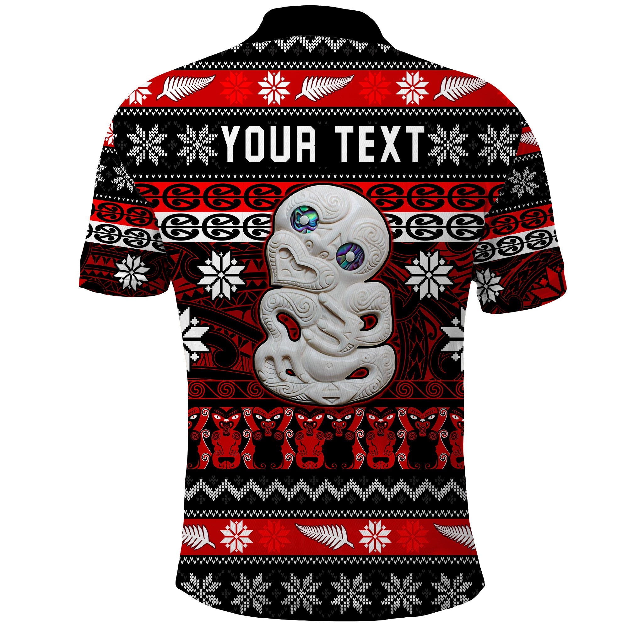 custom-personalised-new-zealand-hei-tiki-christmas-polo-shirt-maori-meri-kirihimete