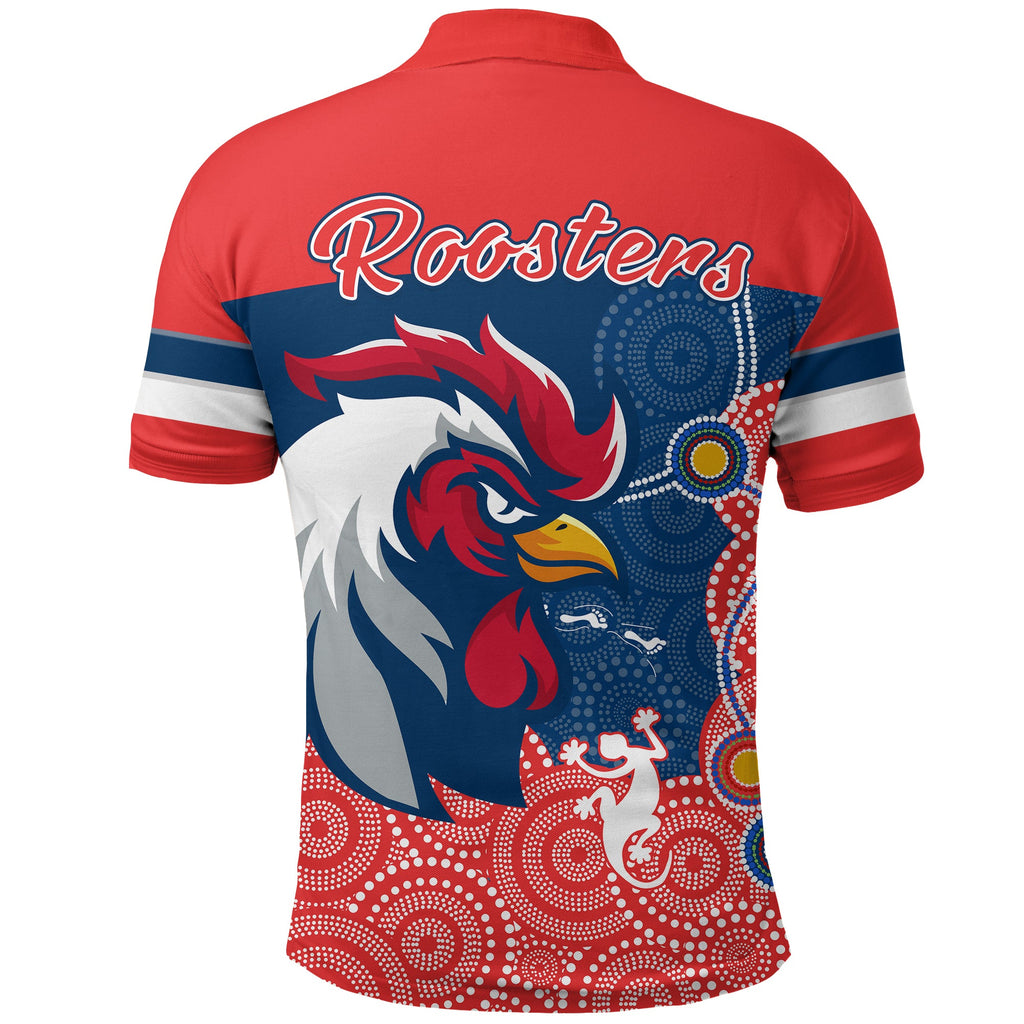 combo-polo-shirt-and-men-short-roosters-red-aboriginal-rugby