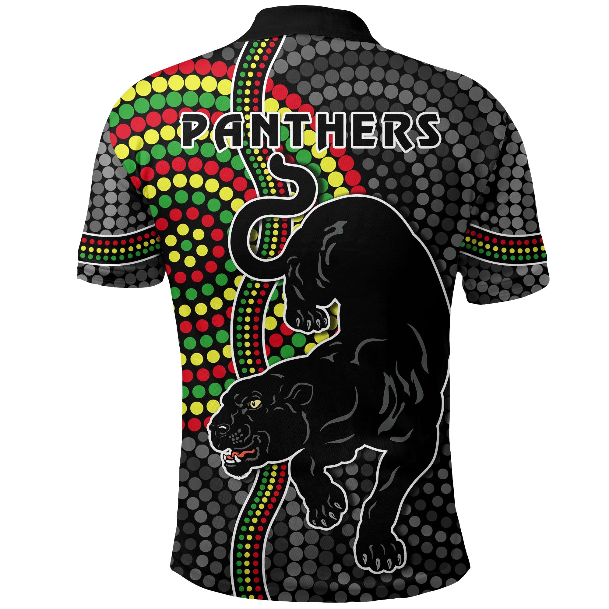 custom-personalised-panthers-polo-shirt-simple-wild-indigenous