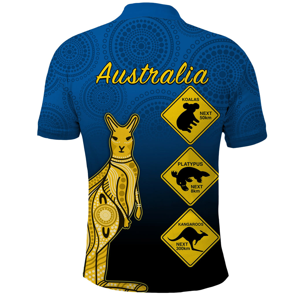 custom-personalised-australia-kangaroo-polo-shirt-road-signs-aussie-aboriginal