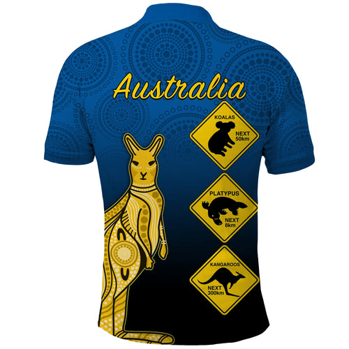 custom-personalised-australia-kangaroo-polo-shirt-road-signs-aussie-aboriginal