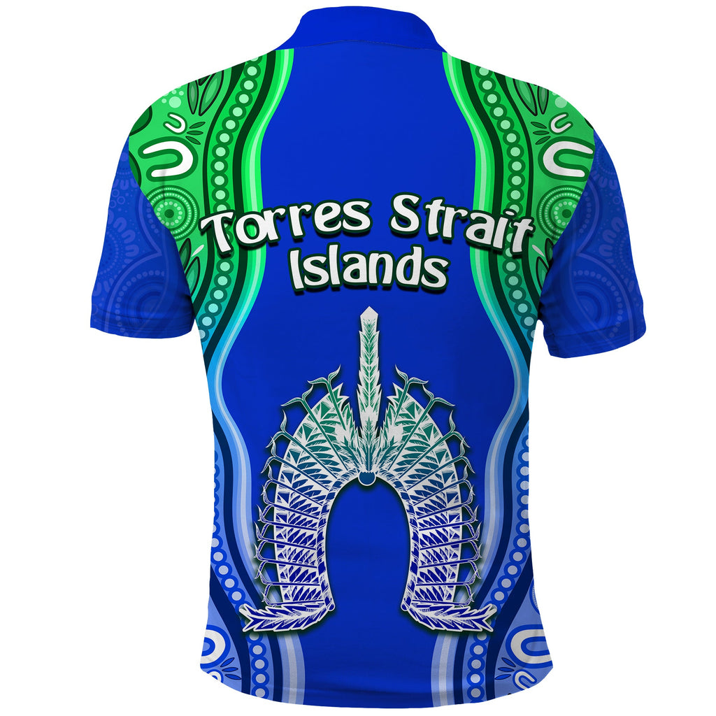 torres-strait-islands-polo-shirt-the-dhari-mix-aboriginal-turtle-version-blue