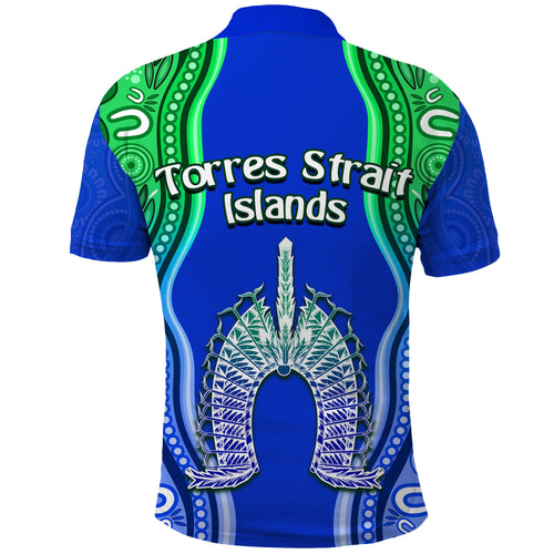 torres-strait-islands-polo-shirt-the-dhari-mix-aboriginal-turtle-version-blue