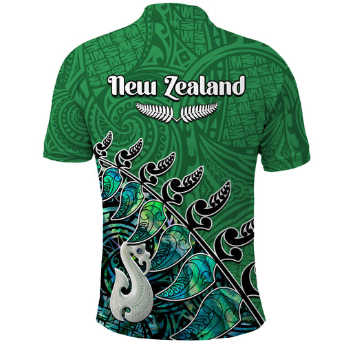 custom-personalised-new-zealand-maori-polo-shirt-fern-and-manaia-version-green