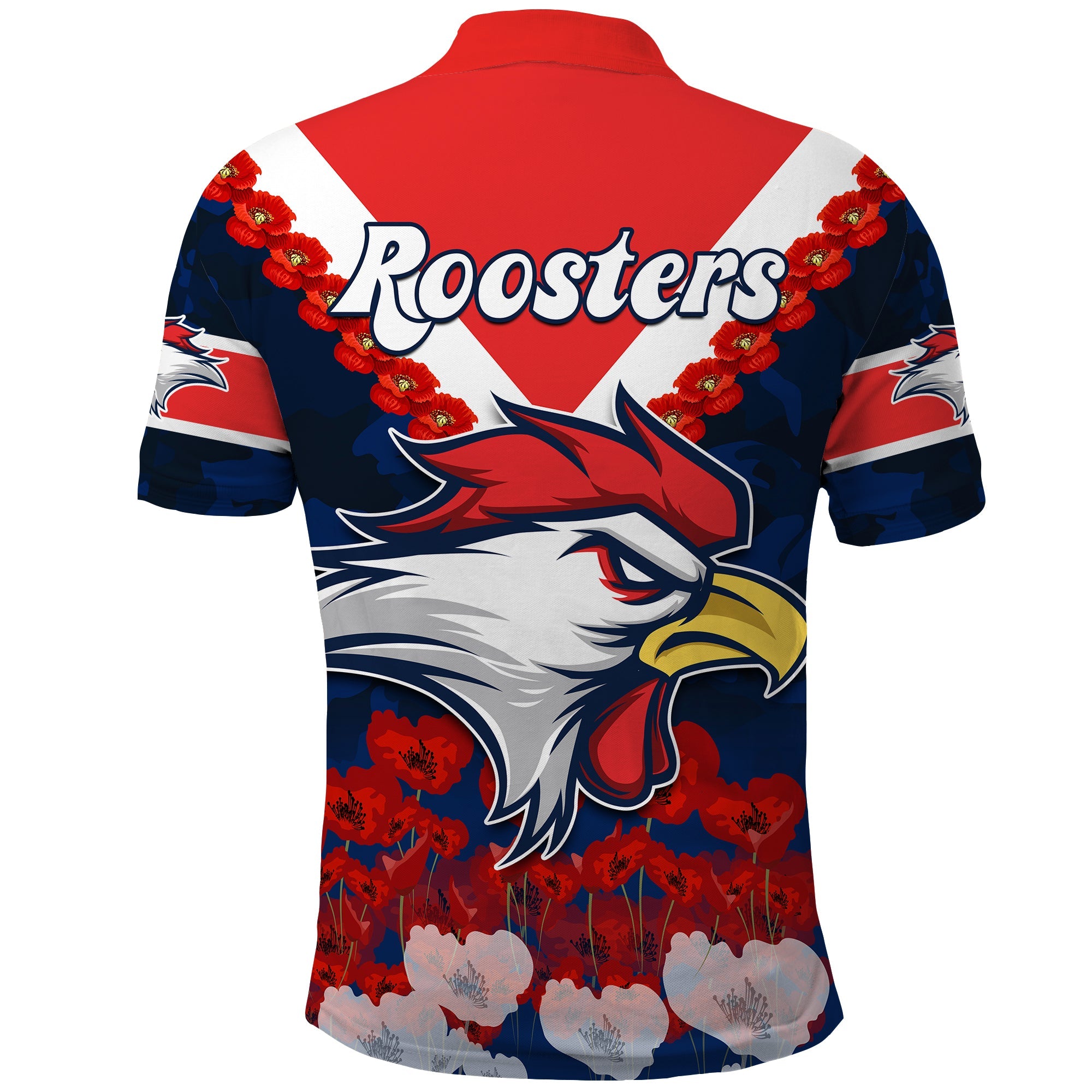 custom-personalised-roosters-anzac-2022-polo-shirt-we-will-remember-them