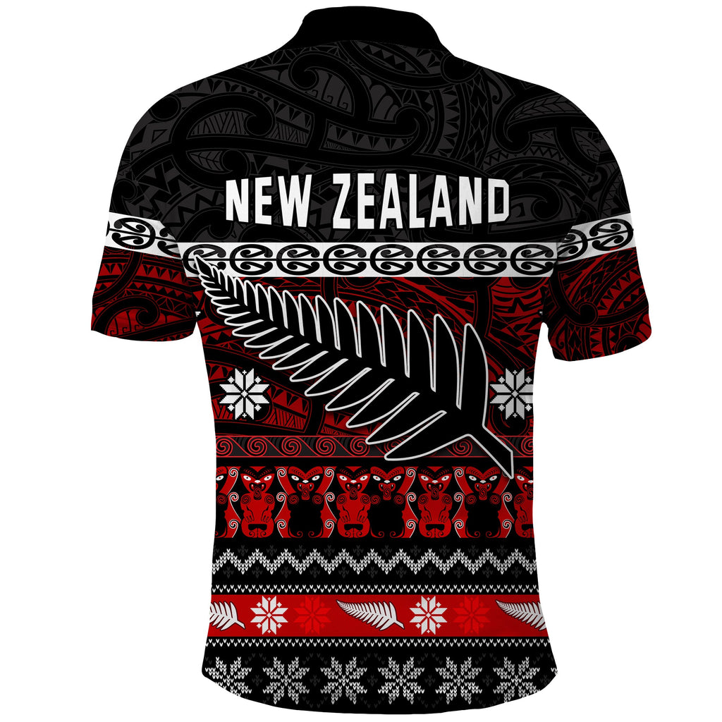 custom-personalised-new-zealand-silver-fern-christmas-polo-shirt-maori-meri-kirihimete