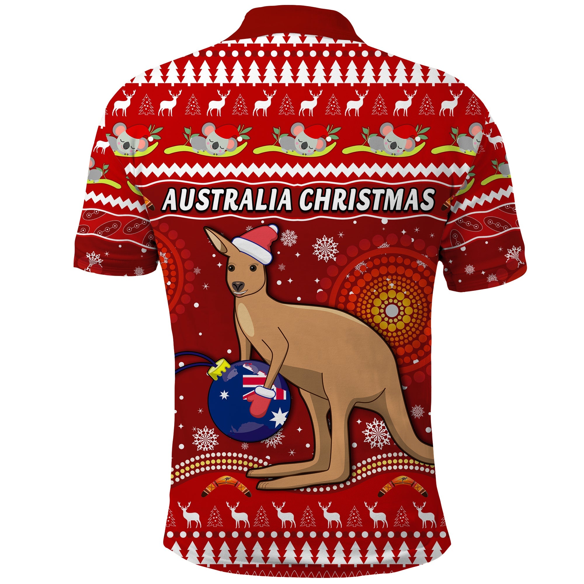 australia-christmas-polo-shirt-aboriginal-kangaroo