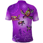 australian-aboriginal-polo-shirt-happy-turtle-family-version-purple