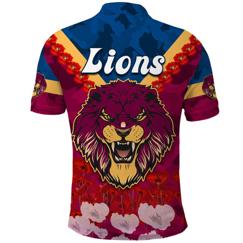 custom-personalised-lions-anzac-2022-polo-shirt-brisbane-brissie-poppy-flowers