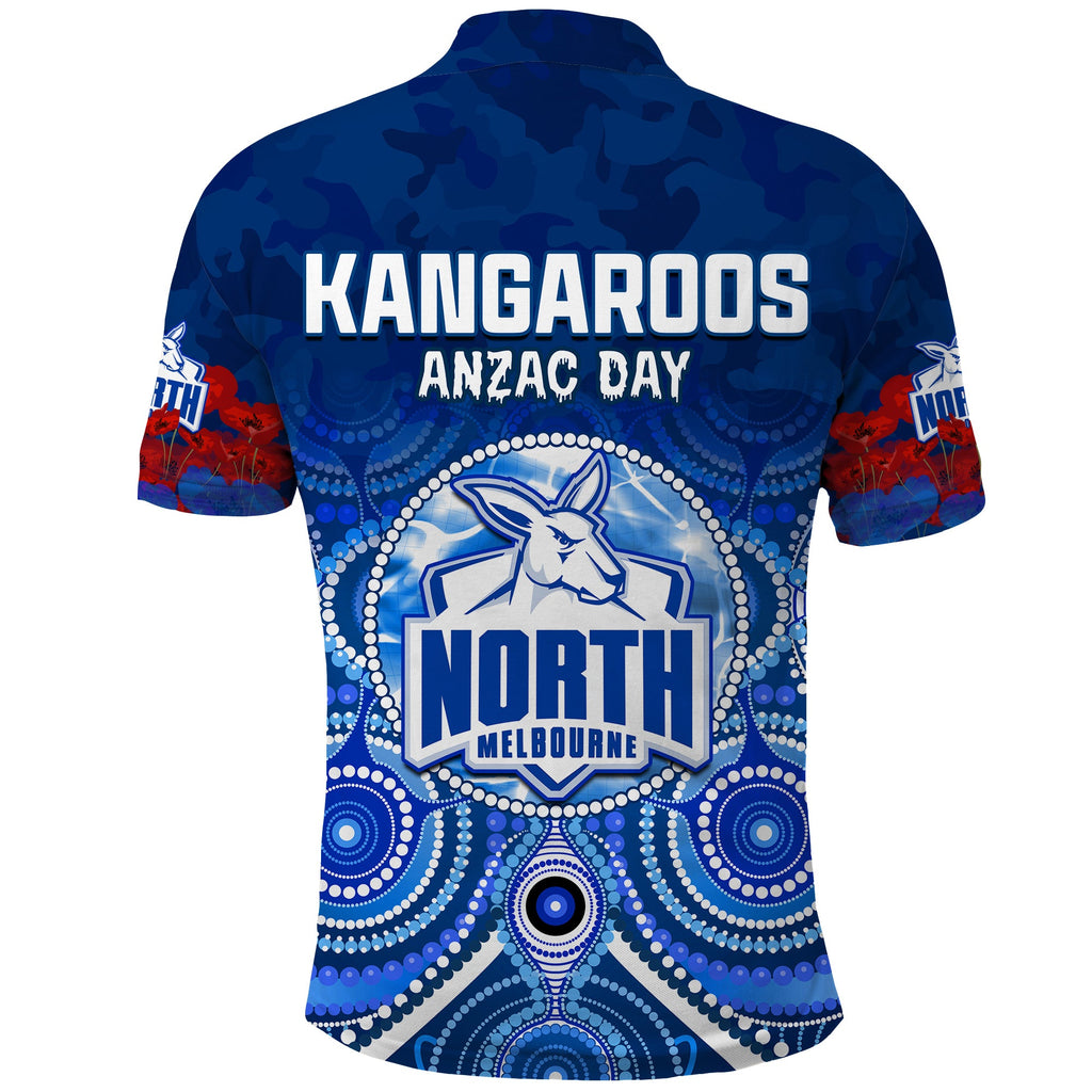 kangaroos-anzac-2022-polo-shirt-north-melbourne-football-aboriginal-poppy-flowers
