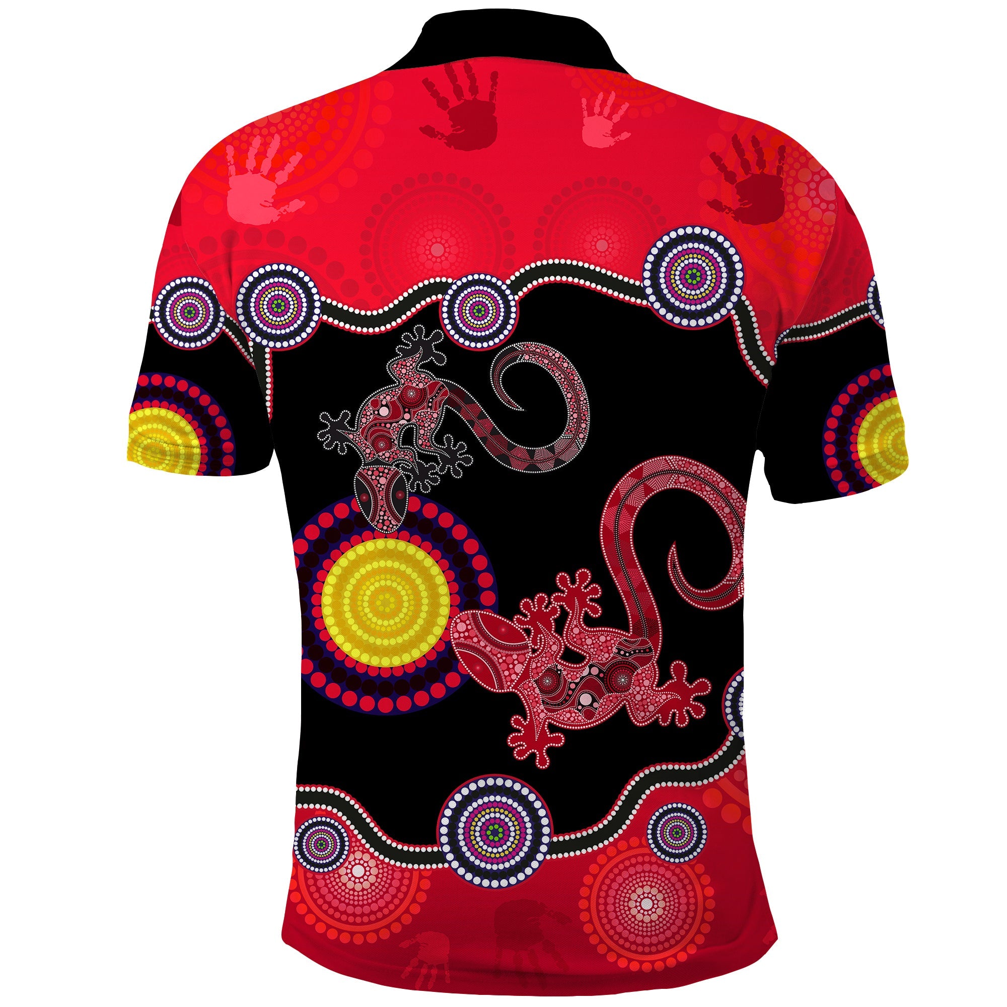aboriginal-lizard-polo-shirt-attracted-australia-version-red