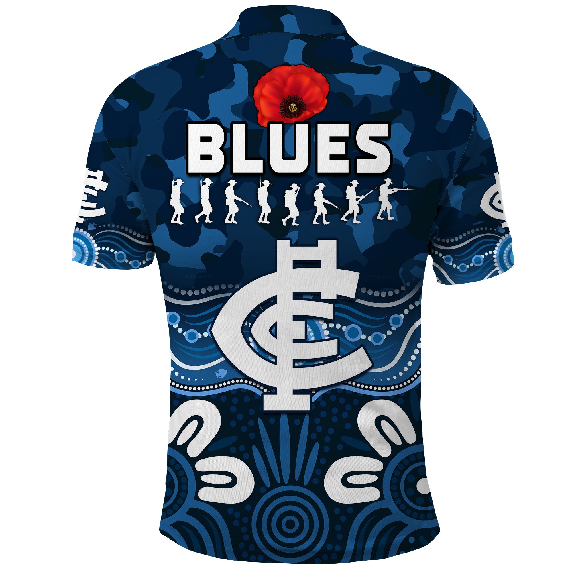 blues-anzac-2022-polo-shirt-carlton-football-aboriginal-poppy