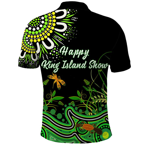 happy-king-island-show-polo-shirt-aboriginal-tasmania-australia
