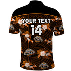 (Custom Text And Number) Wests Tigers Rugby Polo Shirt Polynesian Tribal Mix Tropical Hawaiian Style LT14